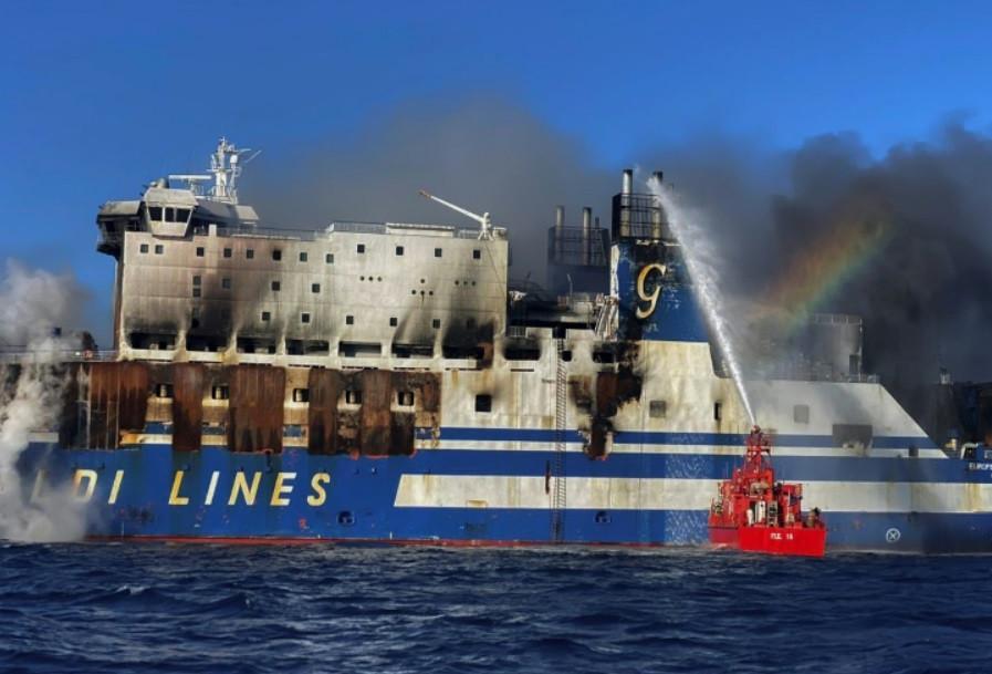 Passenger found alive on ferry ablaze off Greece