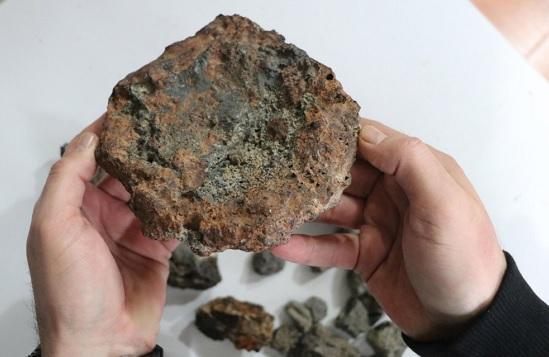 Meteorite-like object found on field up for sale