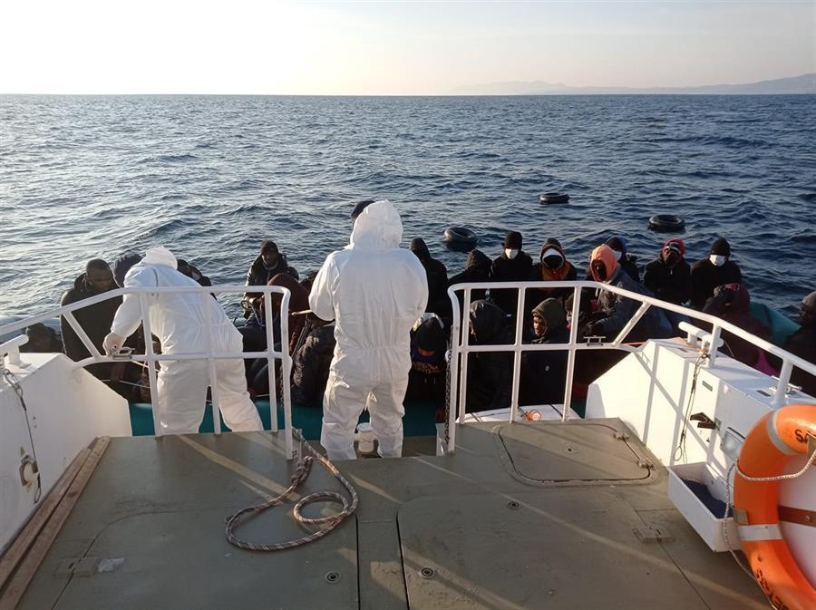 Dozens of pushed-back migrants rescued in Aegean Sea