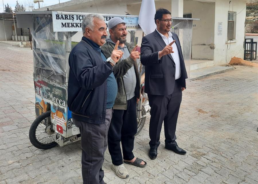 Man on ‘peace journey’ reaches Turkey’s south