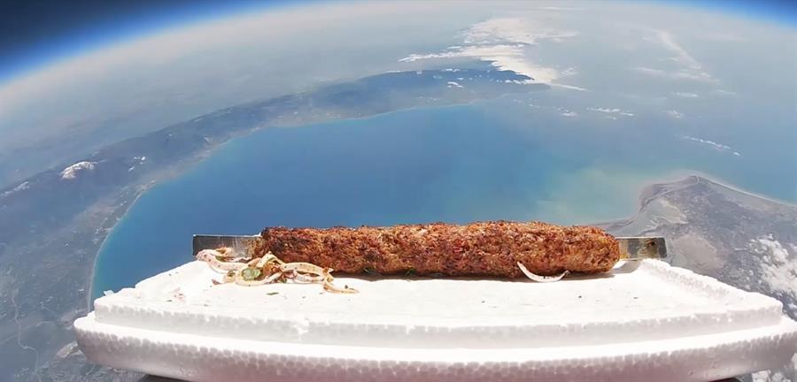 Famous Adana kebab launched into space, reaches stratosphere