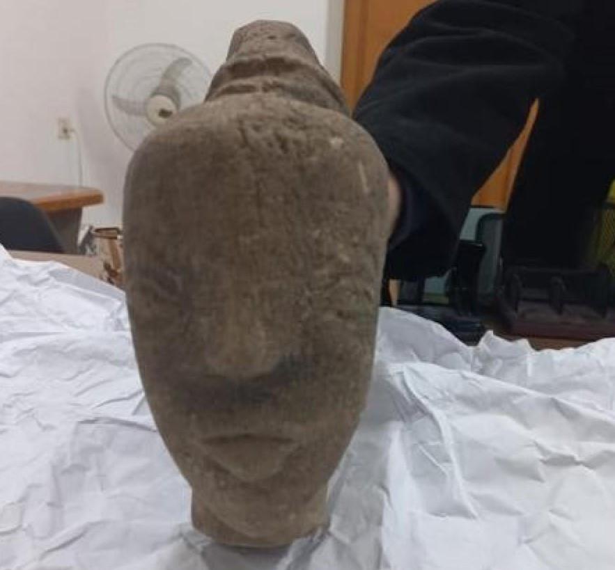 Ancient goddess sculpture found by farmer in Gaza Strip