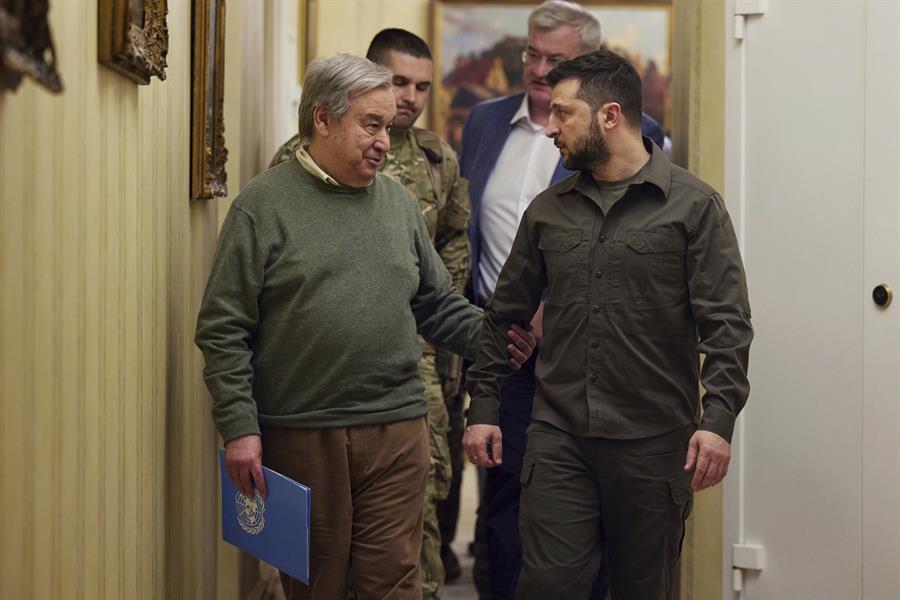 Russia admits striking Kiev during UN chief’s visit