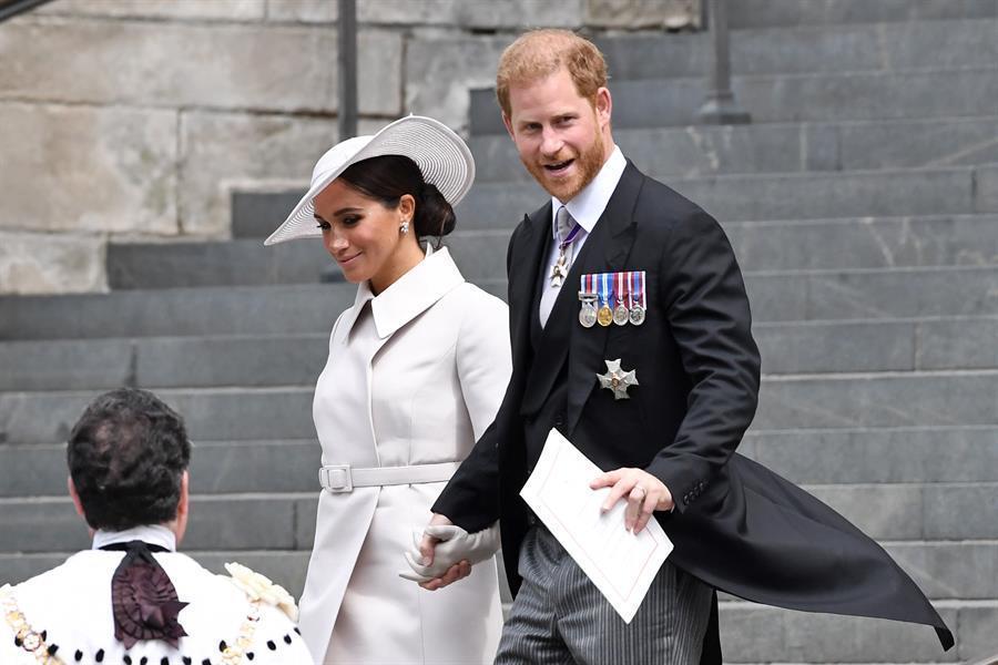 Harry and Meghan join royals at jubilee service for Queen Elizabeth II