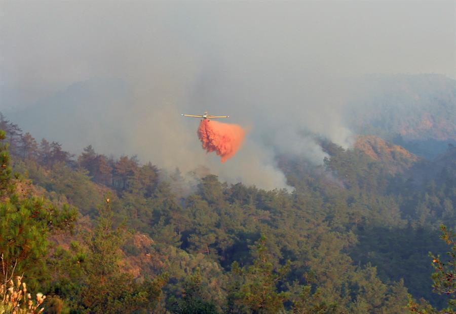 Marmaris wildfires, ‘probably by sabotage, largely under control’