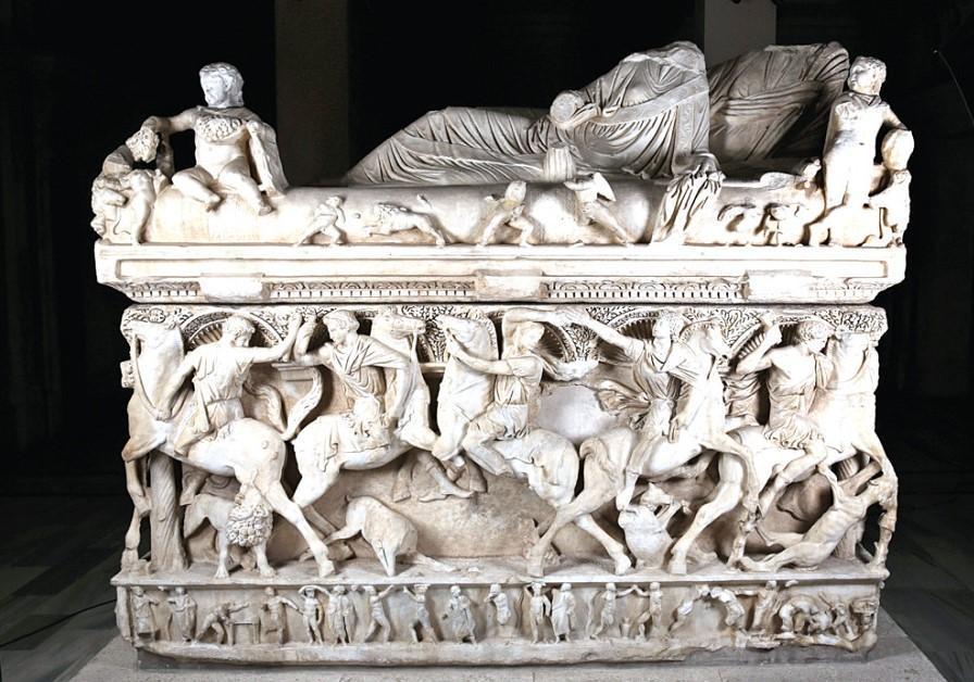 Head of Eros reunites with its sarcophagus