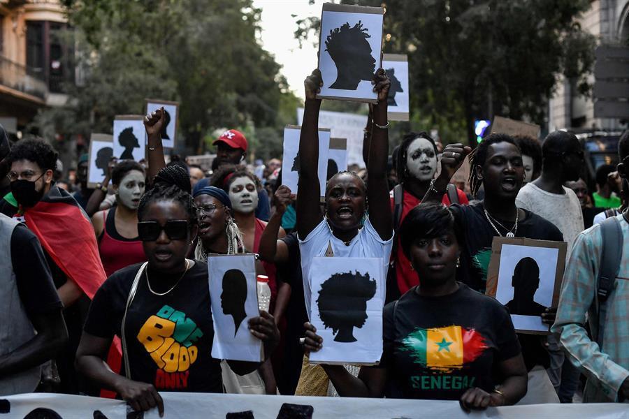 Thousands protest migrant deaths at Spain-Morocco border