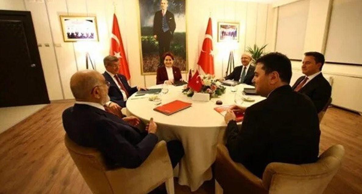 Leaders of the six opposition parties meet for coalition protocol