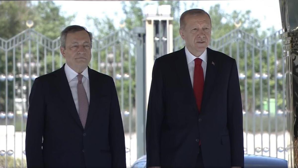 Erdoğan, Draghi meet in Ankara, discuss ties