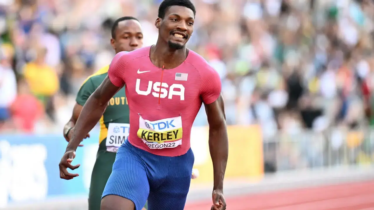 Kerley wins world 100m gold in US cleansweep