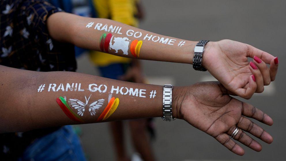 Sri Lanka acting president declares emergency amid protests