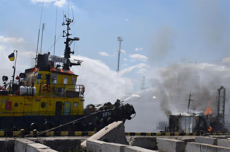 Kremlin says Odessa strikes should not hamper grain exports