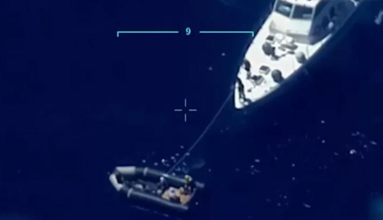 Greece’s push backs recorded by drone: Ministry
