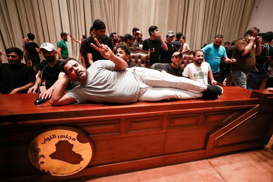 Pro-Sadr protesters storm Iraqi parliament in fortified Green Zone