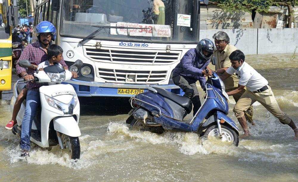 India’s Bengaluru flooded after days of torrential rains