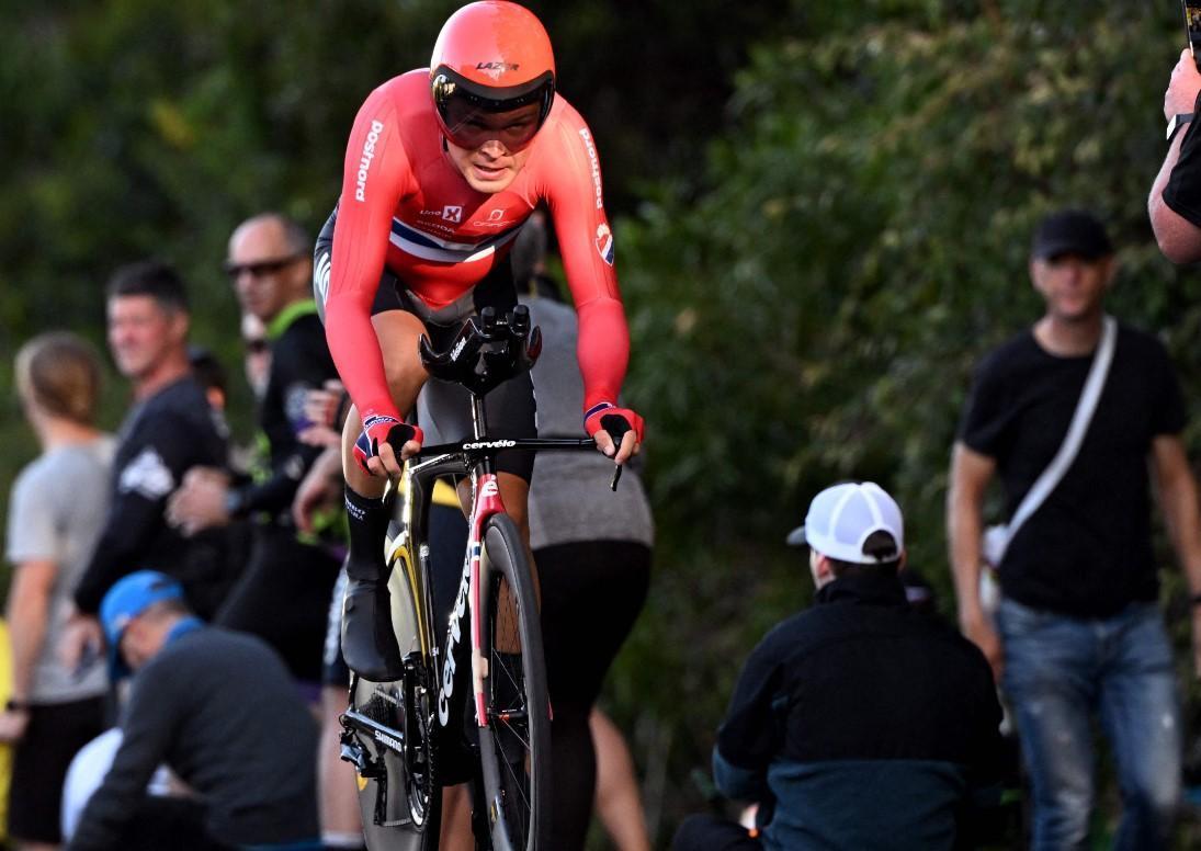 Norway’s Foss wins cycling world time-trial crown