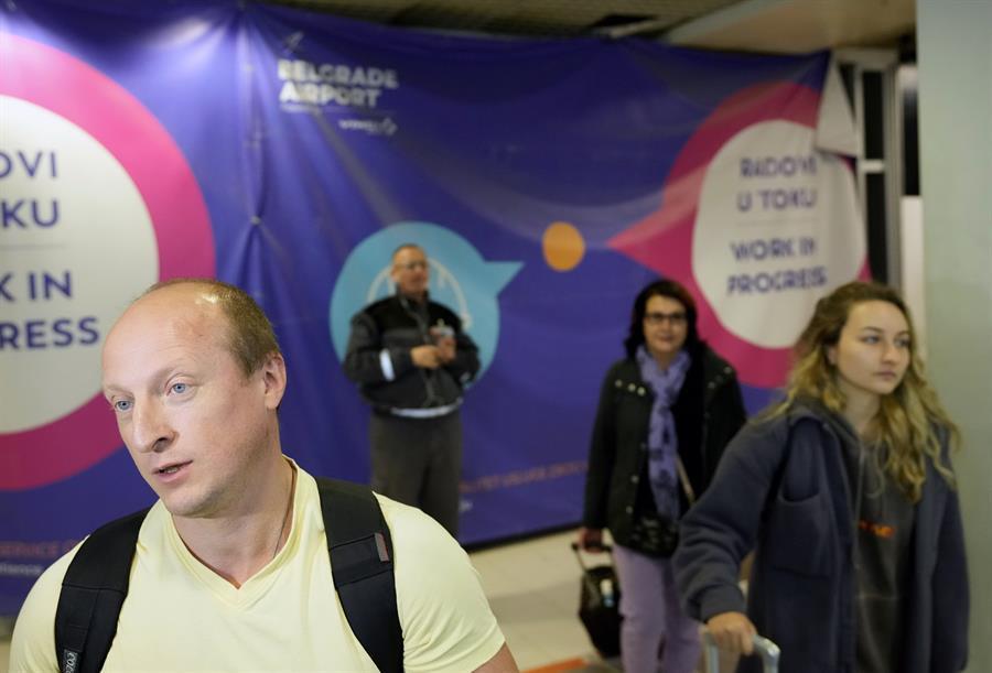 Russians rush for flights out amid partial reservist call-up