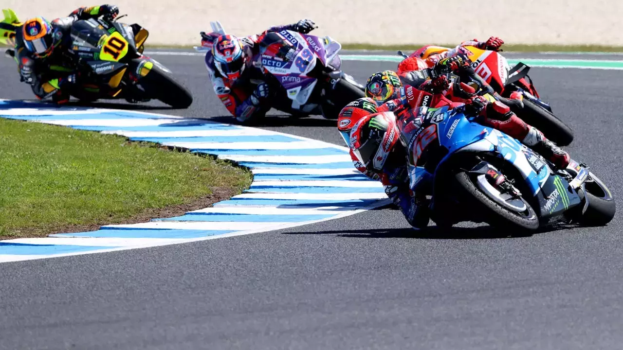Rins wins Australian MotoGP as Quartararo crashes out