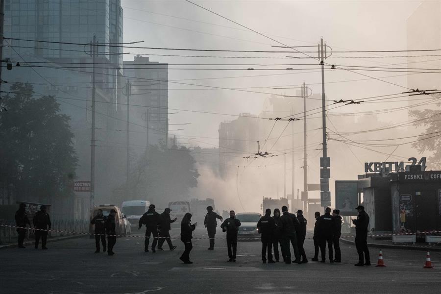 Missiles, exploding drones again hit Ukraine’s power, water