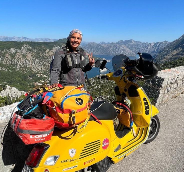 Woman visits 10 European countries on scooter