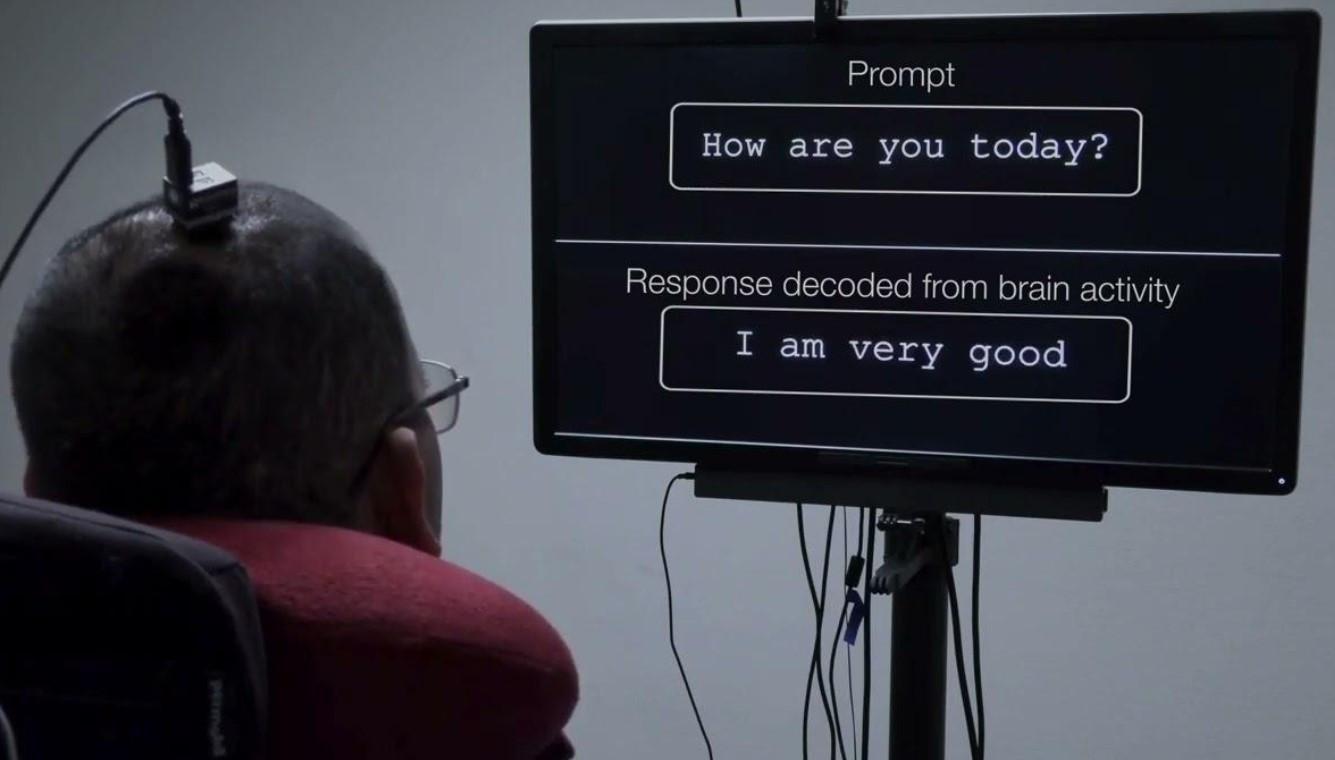Brainwave-reading implant lets paralyzed man spell out 1,100 words