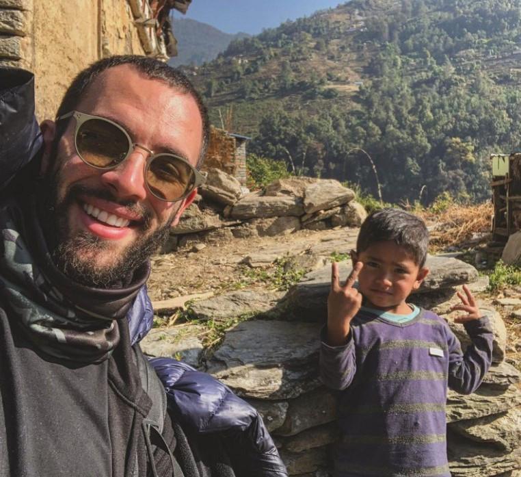 Young man earns money as nomad