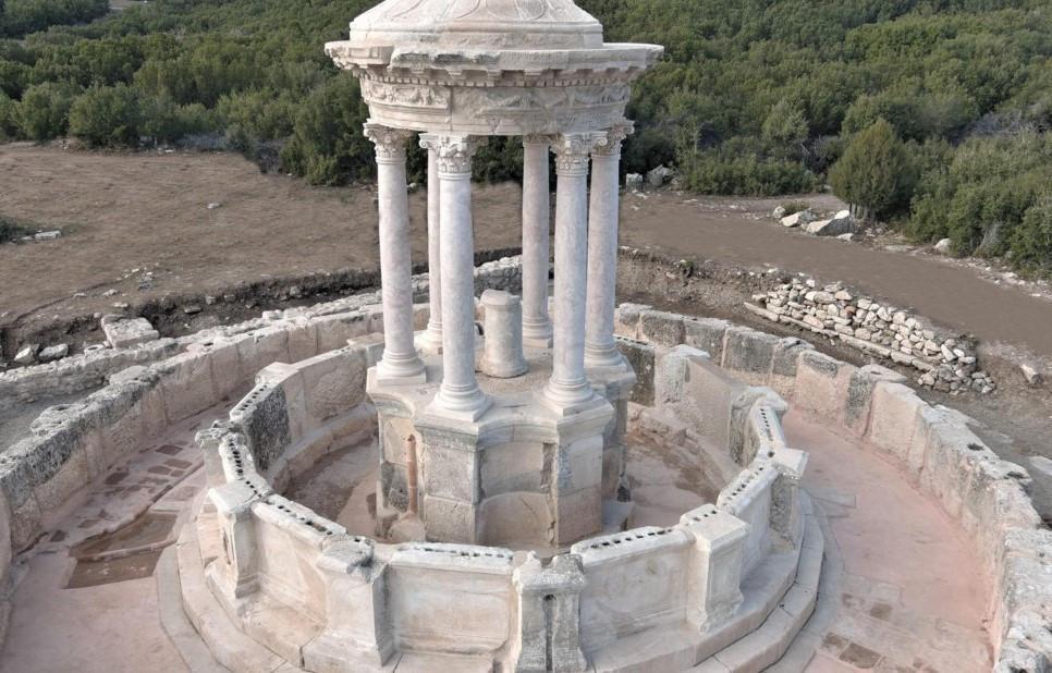 Round-planned fountain restored in Kibyra
