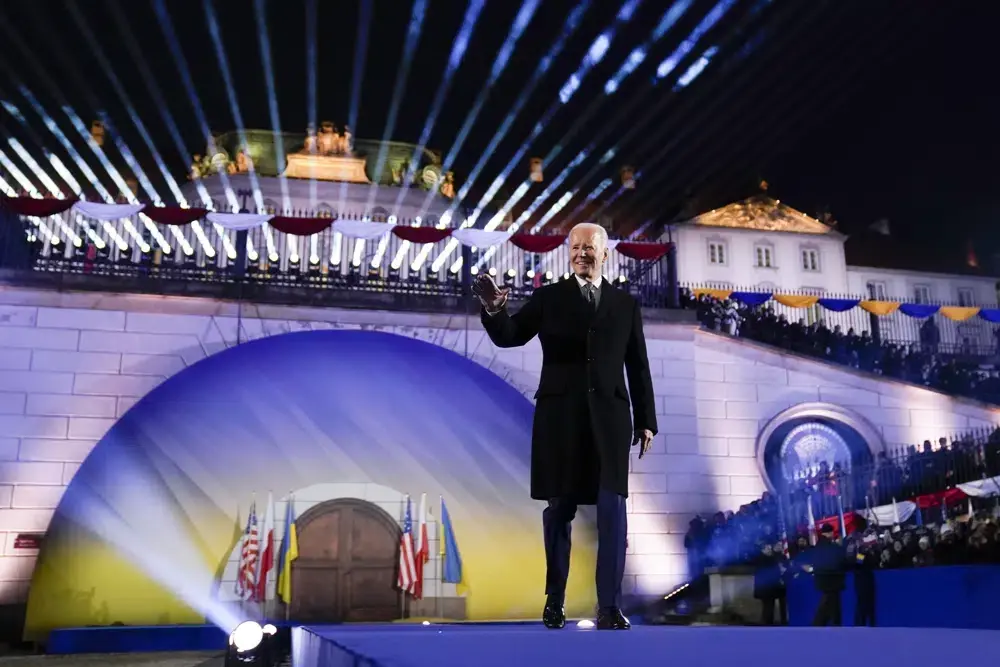 Biden vows Russia will never win Ukraine, as Putin fights on