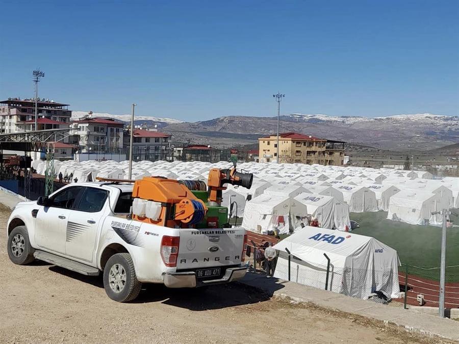 Survivors hold on to life in tent cities