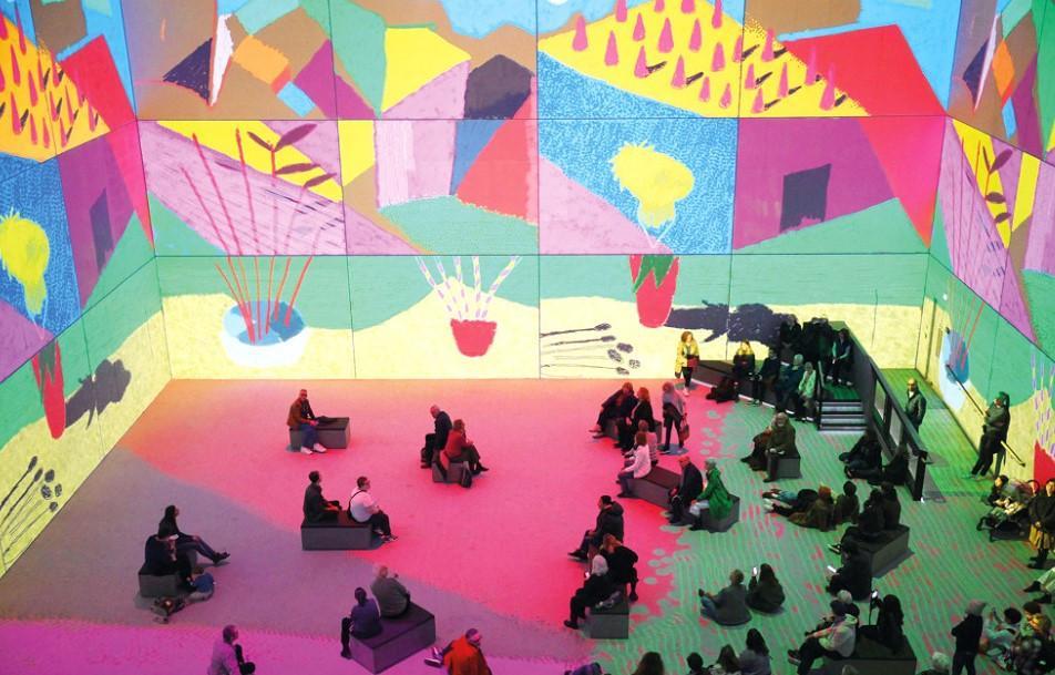 Hockney immersive takes plunge into artist’s creative process