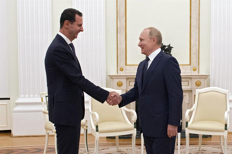 Putin, Assad discuss rebuilding Syria, regional issues