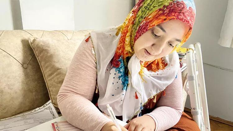 Disabled woman gets literacy training in hospital room