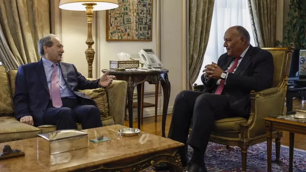 Syria top diplomat visits Egypt in first since war