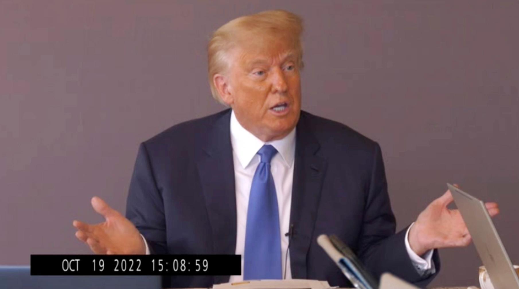 Trump video deposition in civil rape trial made public