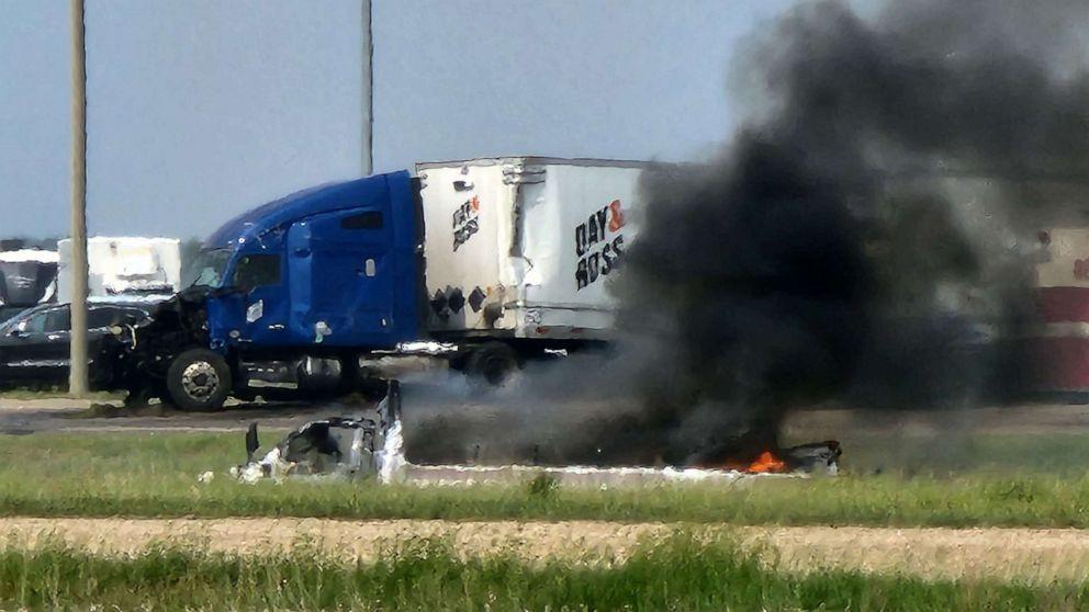 At least 15 killed in central Canada road accident