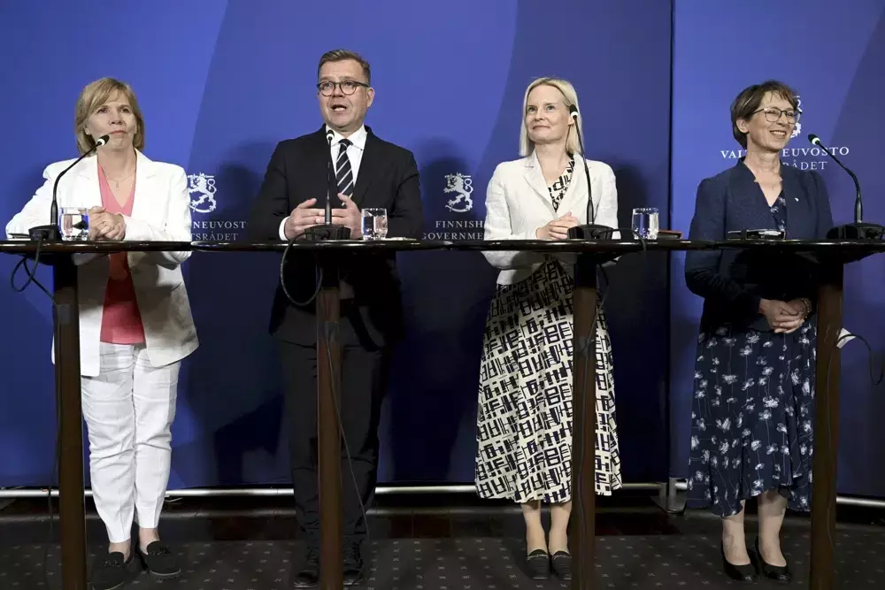 Finlands conservative party picks ministers for right-wing coalition government