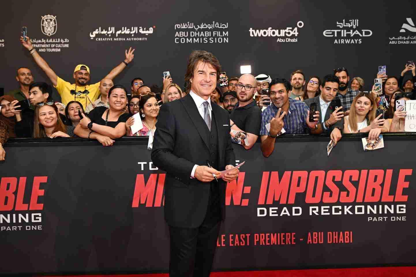 Tom Cruise premieres Mission Impossible in Abu Dhabi