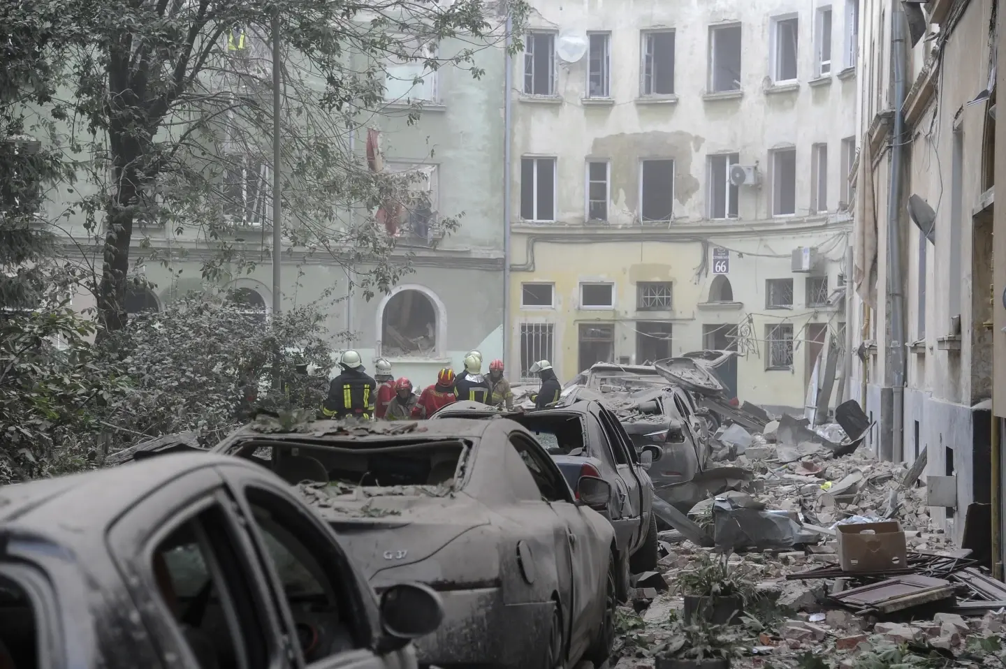 Russian missile attack on Lviv kills 4 people and wounds dozens
