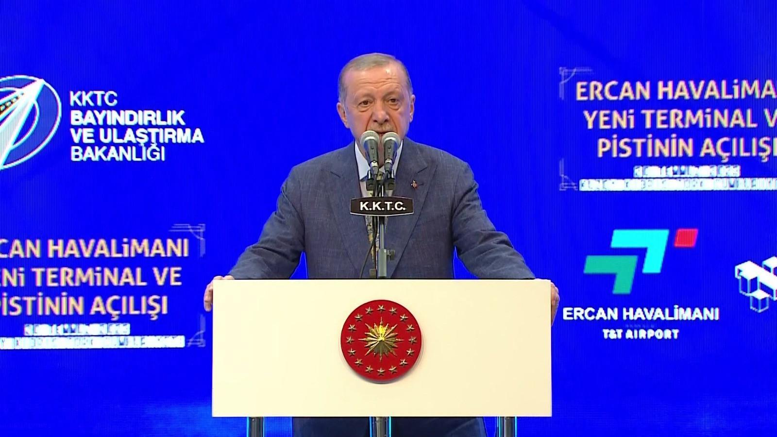 Erdoğan inaugurates Turkish Cyprus’ newly expanded airport