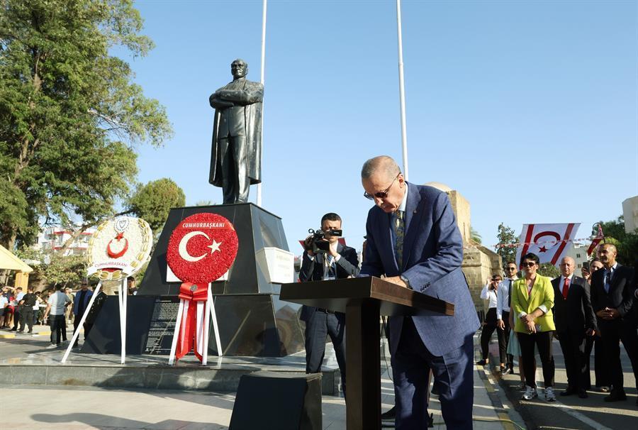 Erdoğan calls for ‘immediate’ recognition of Turkish Cyprus