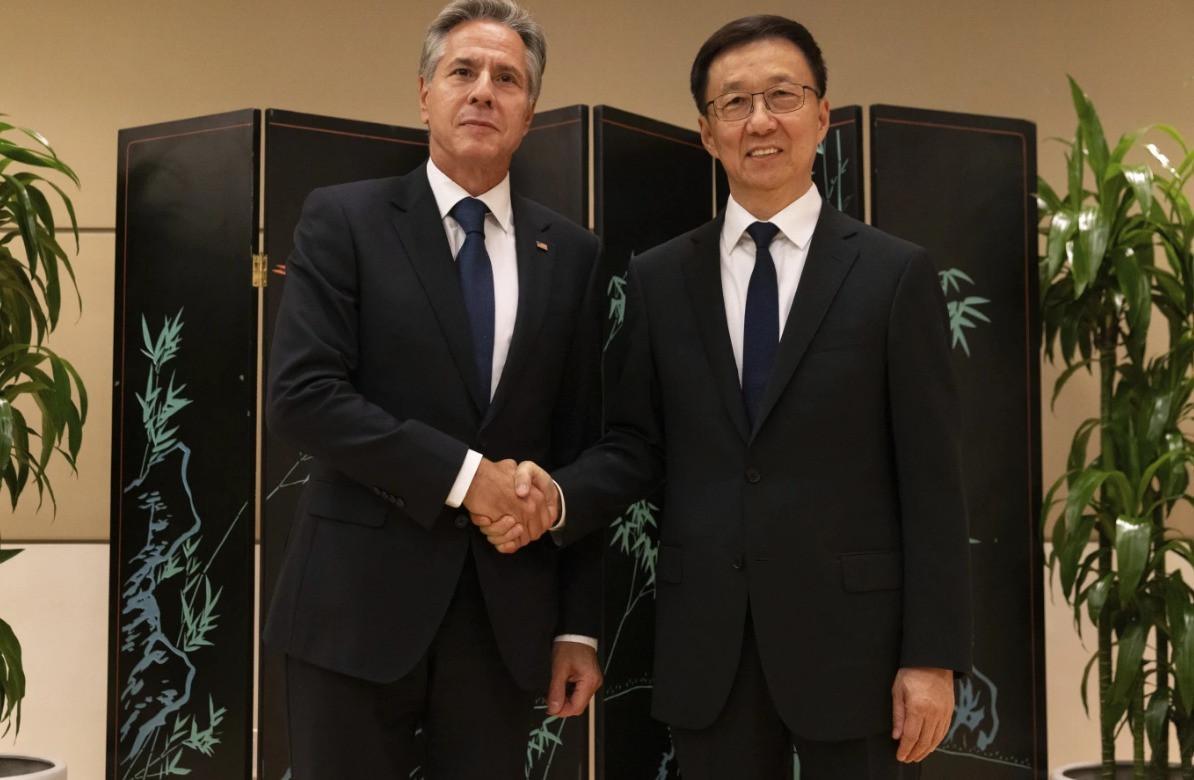 Blinken meets Chinese VP as US-China contacts increase ahead of possible summit
