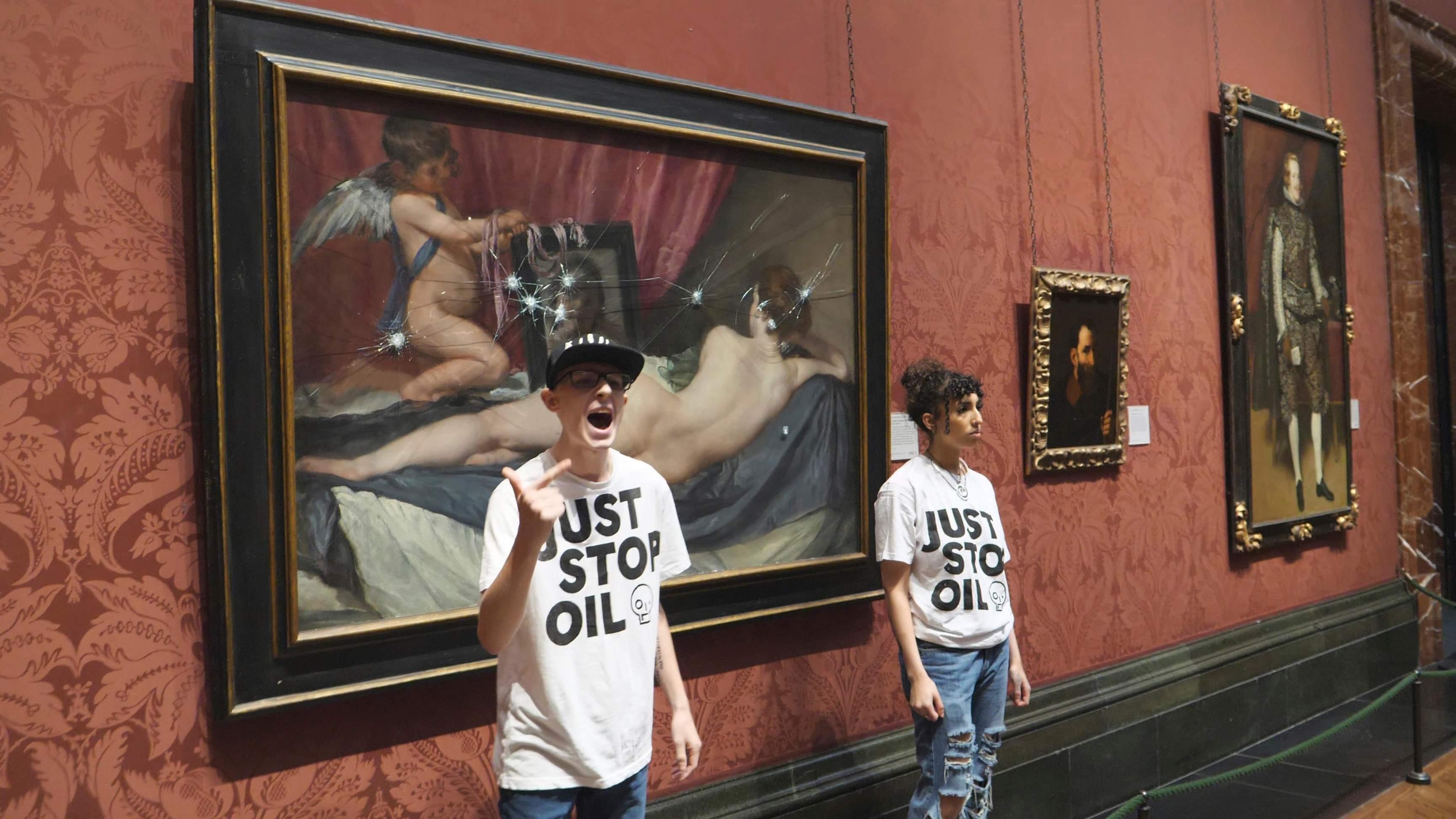 UK climate activists target Rokeby Venus painting