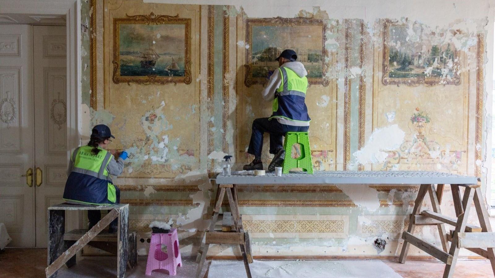 Istanbul’s Yıldız Palace restoration reveals hidden artistic gems