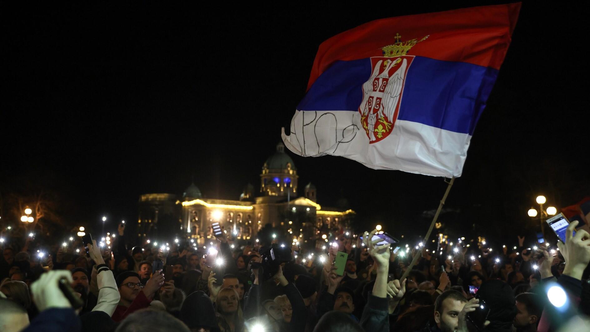 Russia says West trying to destabilise Serbia