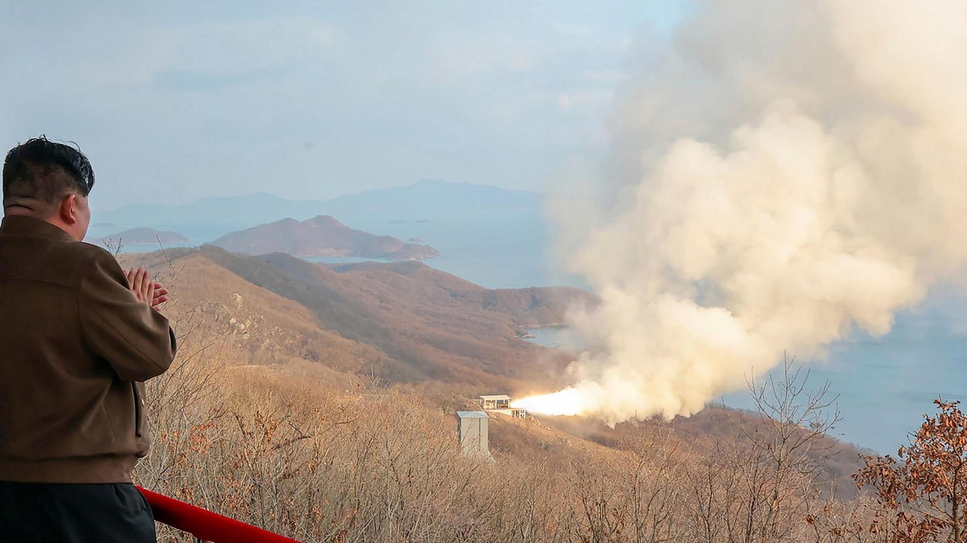 N Koreas Kim oversees hypersonic missile engine test: state media