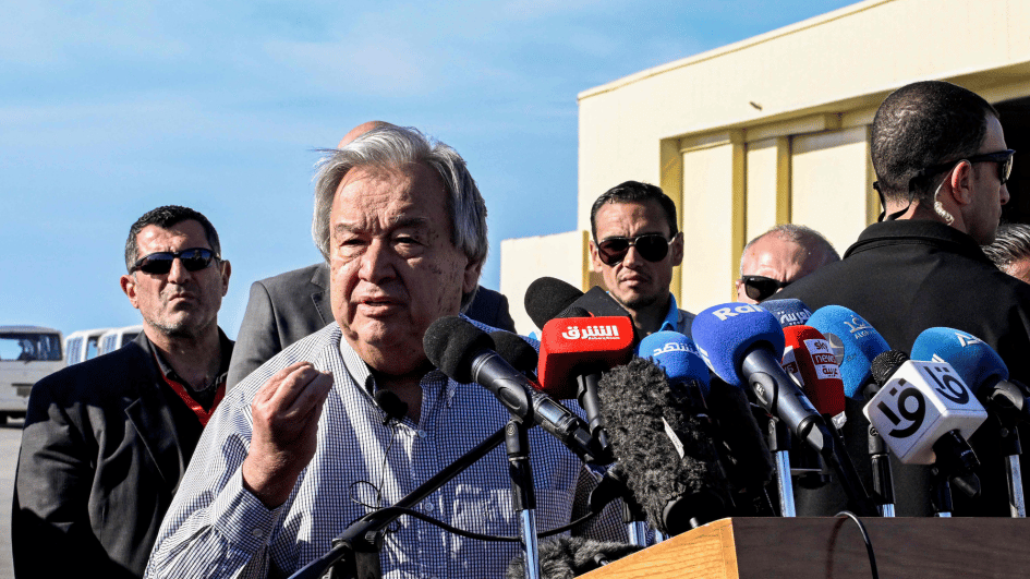 UN chief says its time to truly flood Gaza with aid, calls for ceasefire