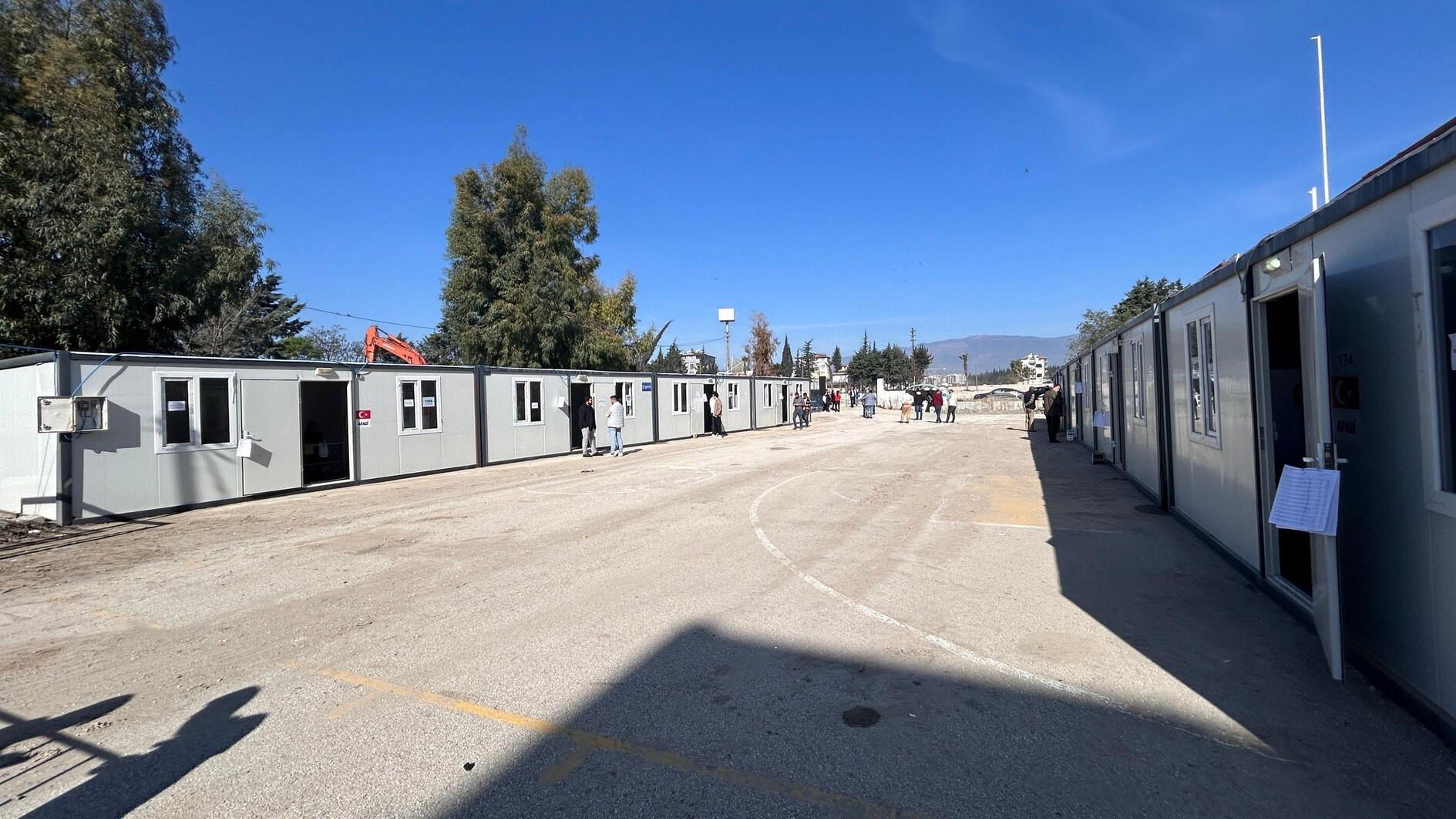 Voters in earthquake-hit areas cast ballots in containers