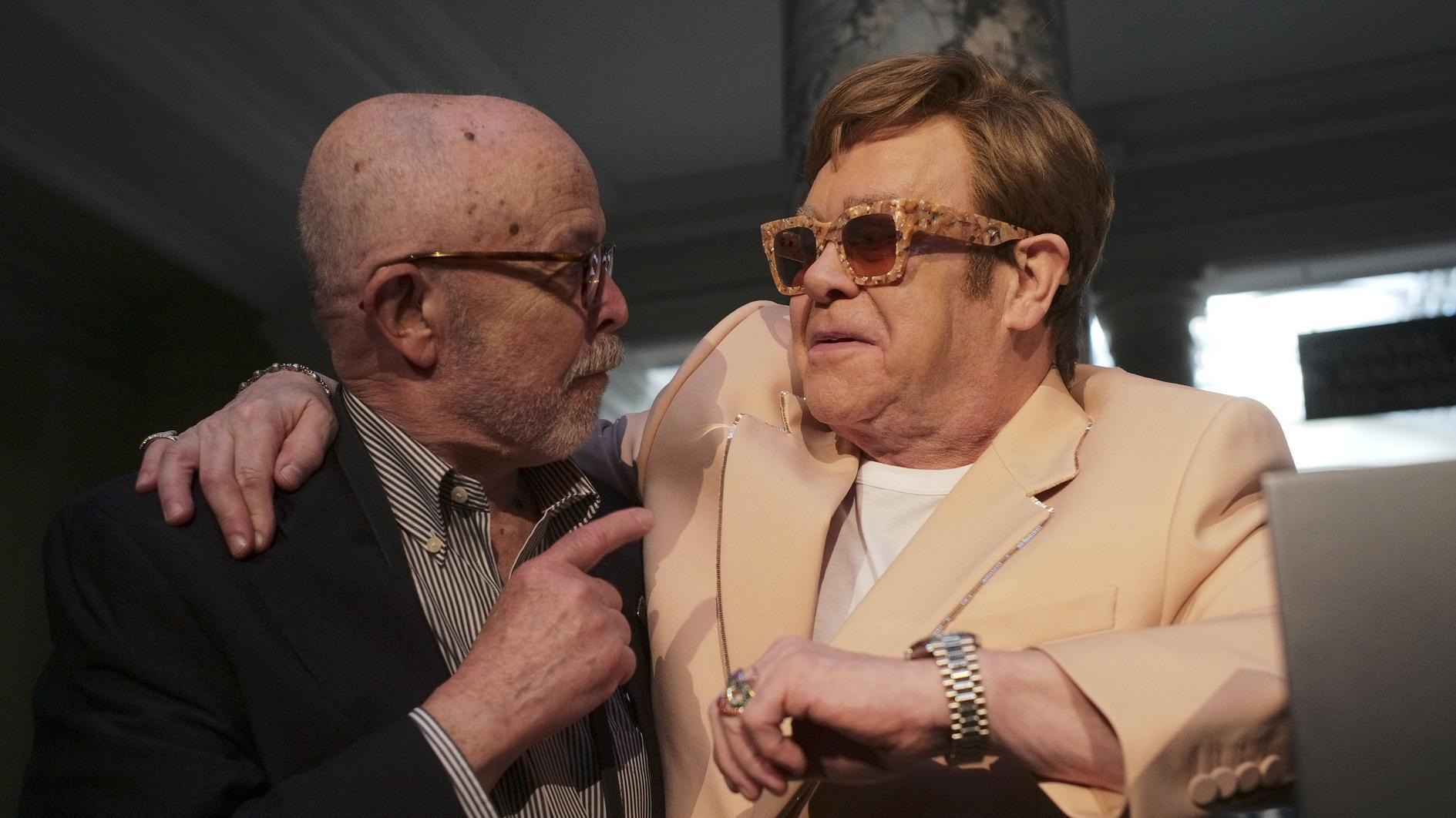 Photos from Elton Johns collection on display
