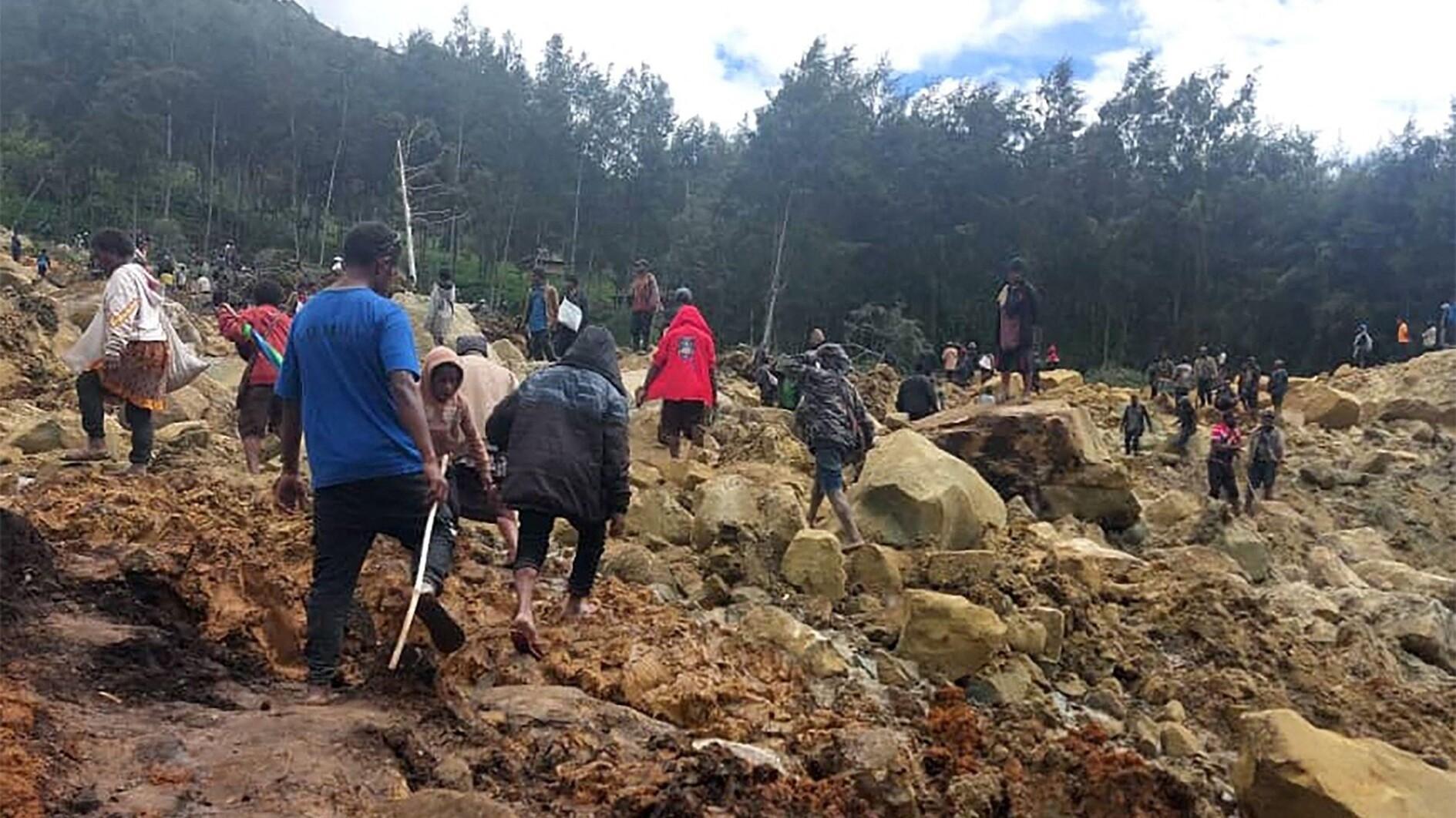 More than 100 feared dead in Papua New Guinea after deadly landslide
