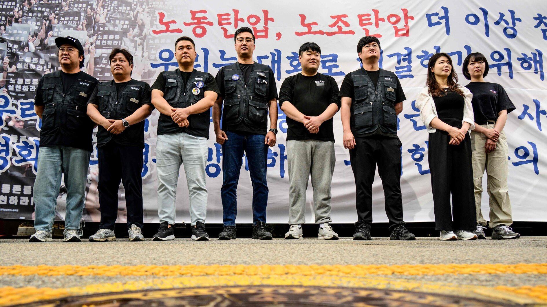 Samsung workers in South Korea stage first ever strike